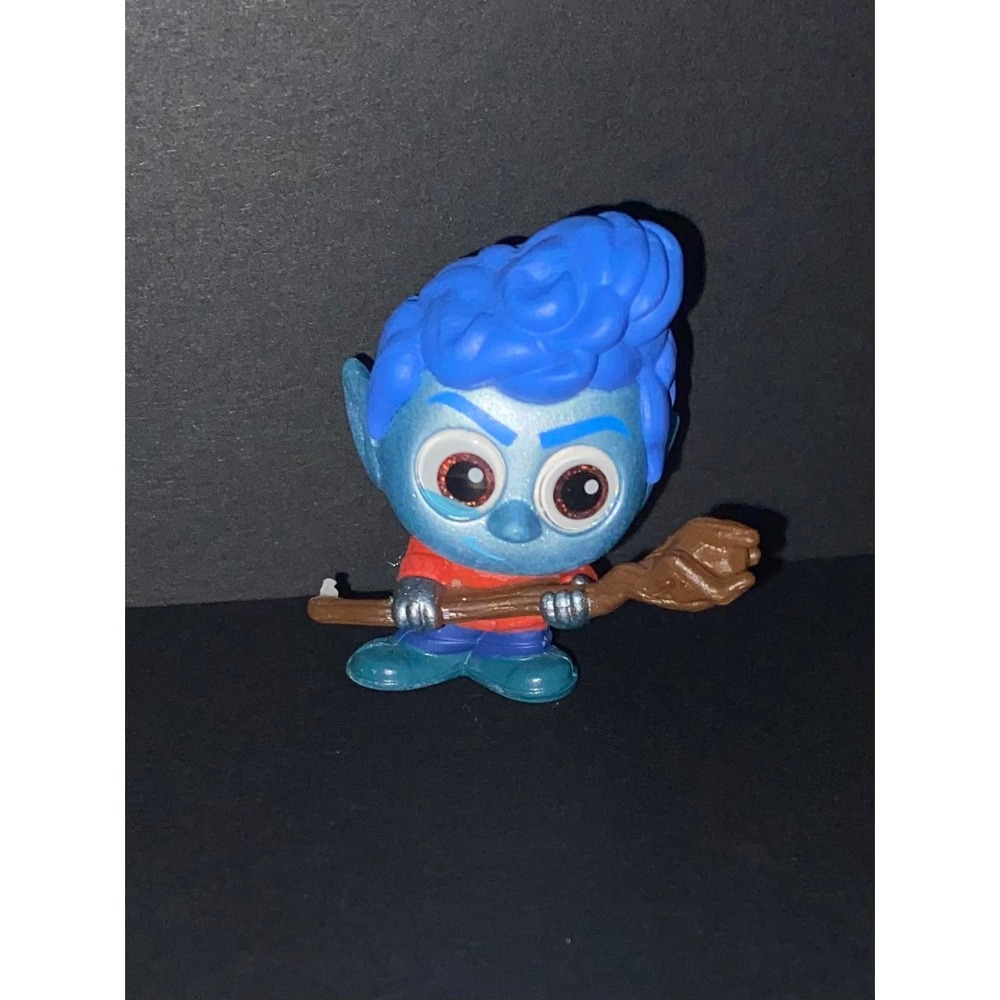 Disney Doorables Onward‎ Ian Lightfoot Mini Figure Blue Elf Wizard Staff Toy